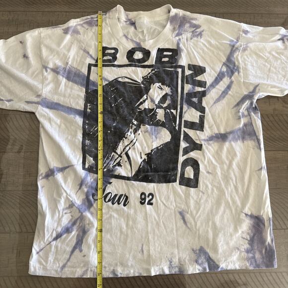 Vintage Bob Dylan Tour 92 T-Shirt Tie Dye Rock Band Tee 90s Graphic XL - Picture 3 of 13
